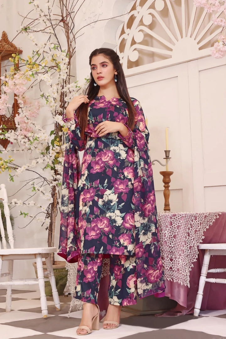 Unstitched Breeze Lawn Suit, All Over Stylish Printed Summer Wear Collection – Random Article Ref VG-85