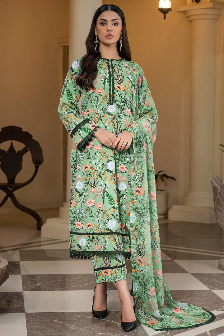 Unstitched Breeze Lawn Suit, All Over Stylish Printed Summer Wear Collection – Random Article Ref VG-95