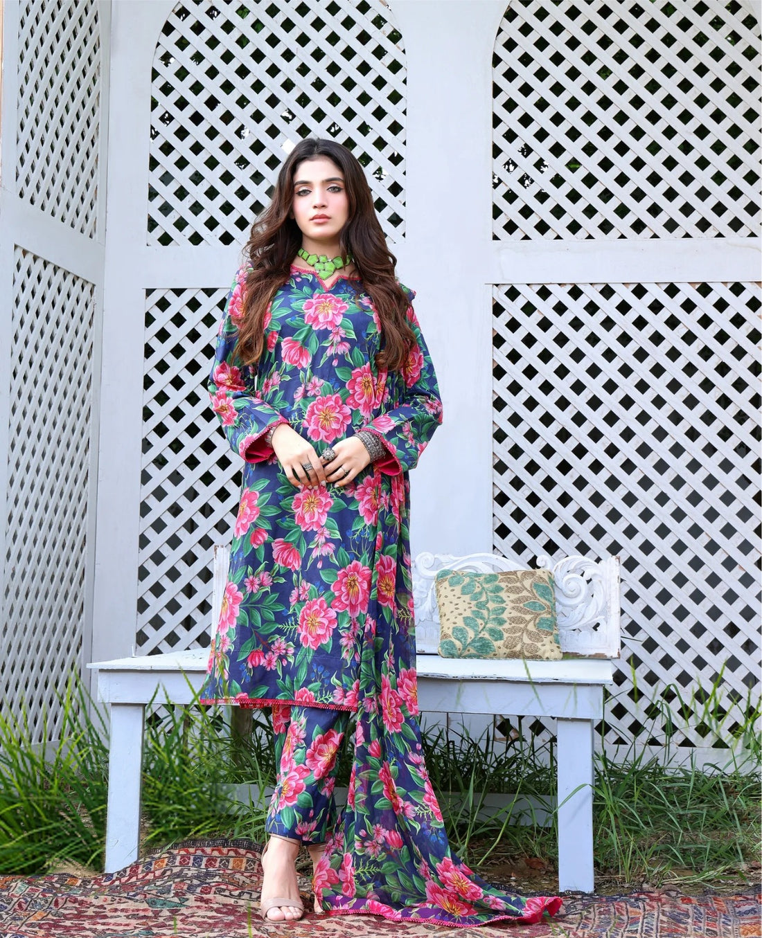 Unstitched Breeze Lawn Suit, All Over Stylish Printed Summer Wear Collection – Random Article Ref VG-69