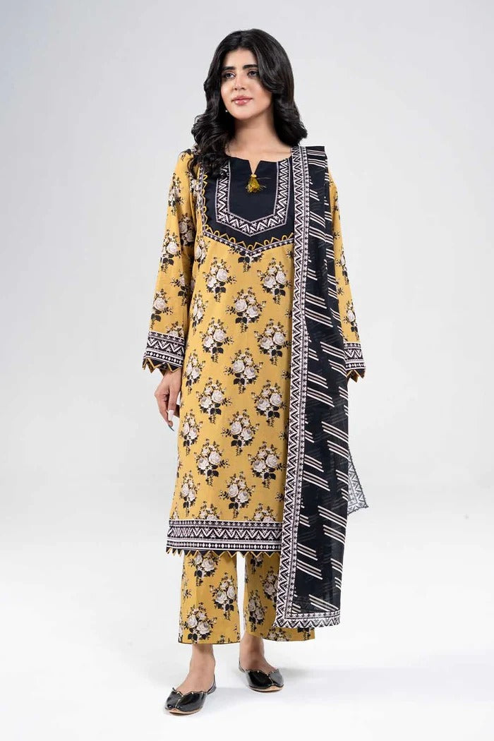 Unstitched Breeze Lawn Suit, All Over Stylish Printed Summer Wear Collection – Random Article Ref VG-89