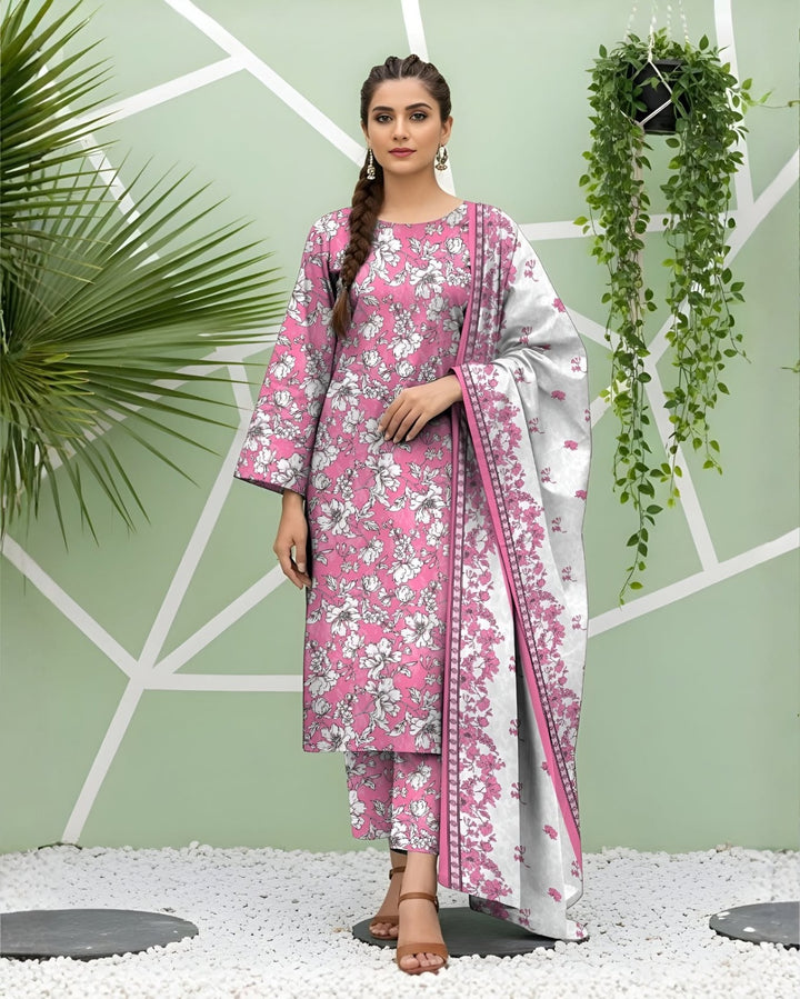 Unstitched Breeze Lawn Suit, All Over Stylish Printed Summer Wear Collection – Random Article Ref VG-74