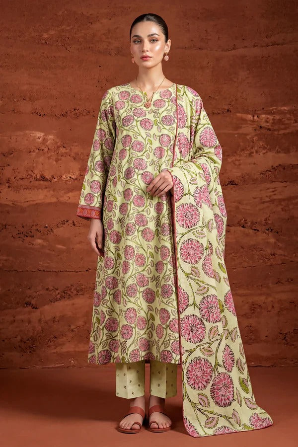 Unstitched Breeze Lawn Suit, All Over Stylish Printed Summer Wear Collection – Random Article Ref VG-102