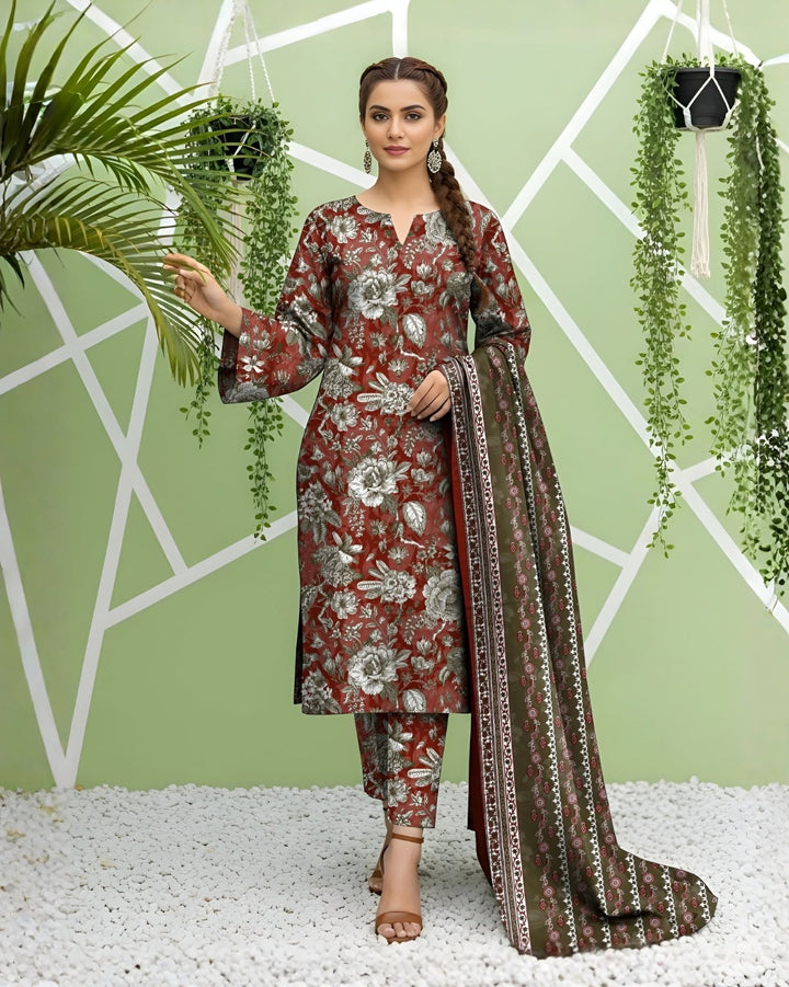 Unstitched Breeze Lawn Suit, All Over Stylish Printed Summer Wear Collection – Random Article Ref VG-70