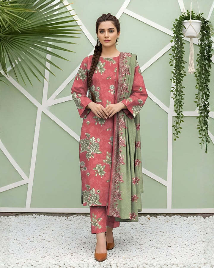 Unstitched Breeze Lawn Suit, All Over Stylish Printed Summer Wear Collection – Random Article Ref VG-84