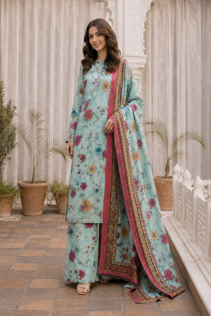 Unstitched Breeze Lawn Suit, All Over Stylish Printed Summer Wear Collection – Random Article Ref VG-90