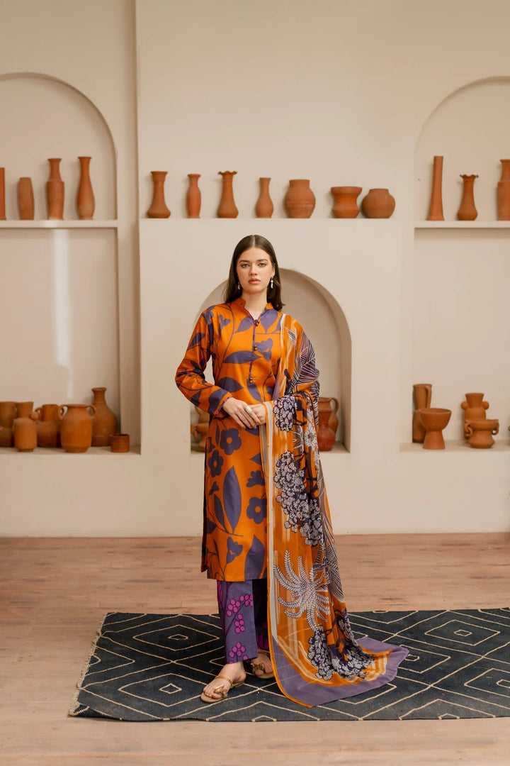 Three Piece Unstitched Breeze Lawn Suit for Women All Over Stylish Printed Breeze Lawn Fabric Summer Wear Collection – Random Article Ref VG-9021C – Premium Quality Design with Flowing  Breeze Lawn Dupatta and Matching Trouser