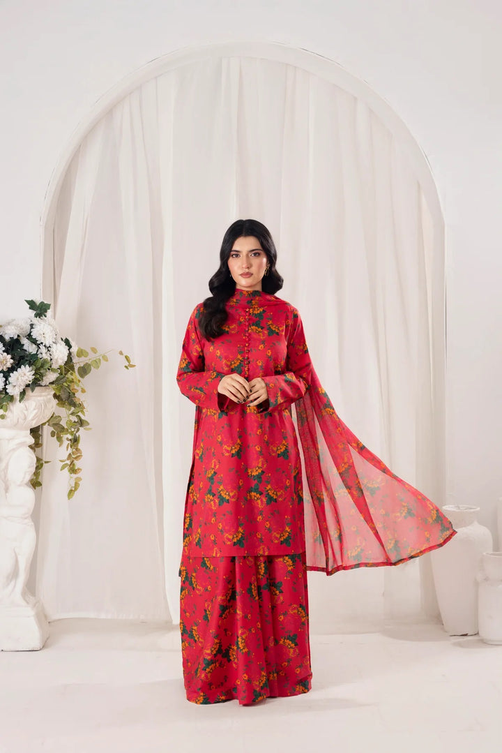 Three Piece Unstitched Breeze Lawn Suit for Women All Over Stylish Printed Breeze Lawn Fabric Summer Wear Collection – Random Article Ref VG-9060C – Premium Quality Design with Flowing  Breeze Lawn Dupatta and Matching Trouser